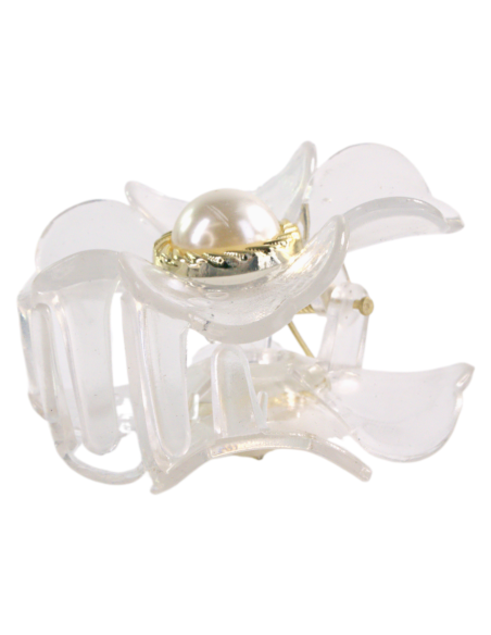 Klamra do Włosów KWIATEK Z PERŁĄ  KWIAT Lolita Akcesoria 6 cm