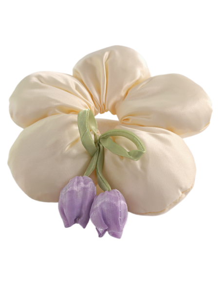 Gumka do włosów Scrunchie PUCHOWA KWIATEK Gumka do włosów  LOLITA AKCESORIA