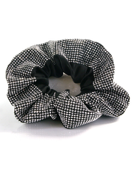 Gumka do włosów Scrunchie WIECZOROWA  LOLITA AKCESORIA CZARNY