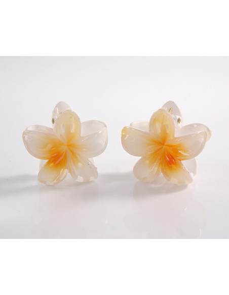 Klamra do Włosów HAWAJSKI KWIATEK ECARLA Lolita Akcesoria 3 cm  2 SZTUKI