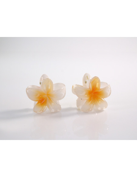 Klamra do Włosów HAWAJSKI KWIATEK ECARLA Lolita Akcesoria 3 cm  2 SZTUKI