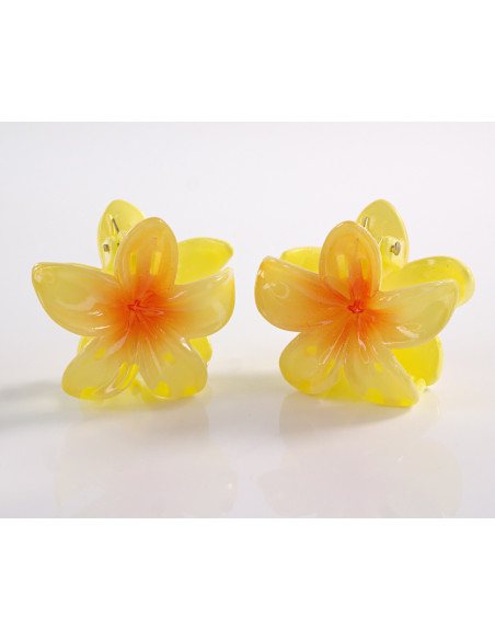 Klamra do Włosów HAWAJSKI KWIATEK ECARLA Lolita Akcesoria 3 cm  2 SZTUKI