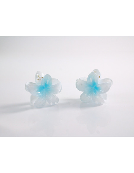 Klamra do Włosów HAWAJSKI KWIATEK ECARLA Lolita Akcesoria 3 cm  2 SZTUKI