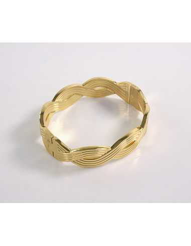 BRANSOLETKA  na rękę złota stal chirurgiczna...