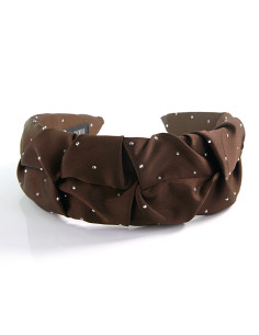 OPASKA do Włosów NATURA BRĄZOWA MARSZCZONA Z DŻETAMI...