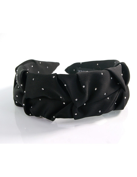 OPASKA do Włosów NATURA CZARNY MARSZCZONA Z DŻETAMI Lolita Akcesoria