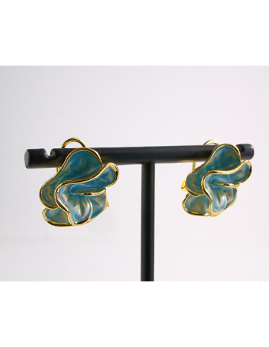 Kolczyki TURKUSOWE Asymetryczne  LOLITA...