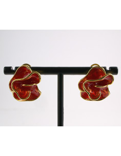 Kolczyki CZERWONY  Asymetryczne  LOLITA AKCESORIA srebrny...