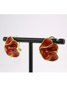 Kolczyki CZERWONY  Asymetryczne  LOLITA AKCESORIA srebrny... 2