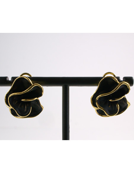 Kolczyki  Asymetryczne  CZARNY LOLITA AKCESORIA srebrny sztyft 925