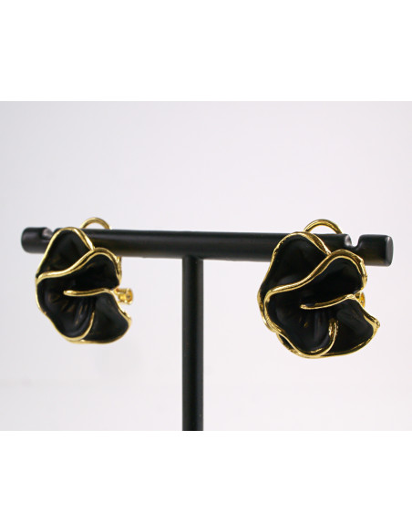 Kolczyki  Asymetryczne  CZARNY LOLITA AKCESORIA srebrny sztyft 925