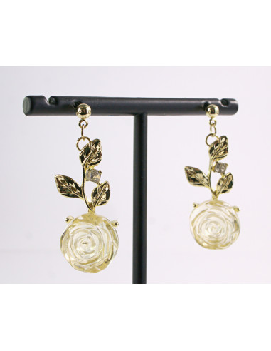 Kolczyki ZŁOTE RÓŻE RÓŻYCZKI ZŁOTA RÓŻA LOLITA...