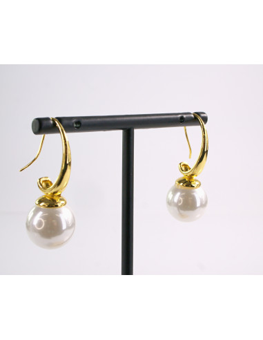 Kolczyki ZJAWSKOWE PERŁY PERŁA KULA LOLITA...