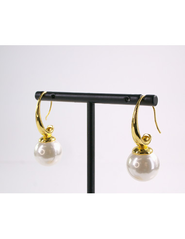 Kolczyki ZJAWSKOWE PERŁY PERŁA KULA LOLITA...