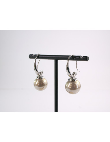 Kolczyki ZJAWSKOWE PERŁY PERŁA KULA LOLITA...