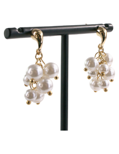 Kolczyki WINOGRONOWE  PERŁY PERŁA PEREŁKILOLITA AKCESORIA... 2