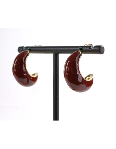 Kolczyki BORDOWE KSIĘŻYCE  LOLITA AKCESORIA...