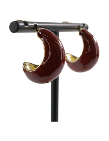 Kolczyki BORDOWE KSIĘŻYCE  LOLITA AKCESORIA...