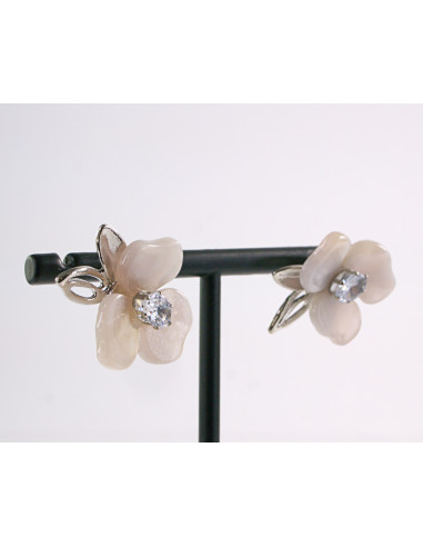 Kolczyki BLADY RÓŻOWY  KWIATKI LOLITA AKCESORIA...