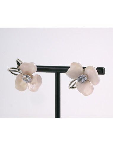 Kolczyki BLADY RÓŻOWY  KWIATKI LOLITA AKCESORIA...