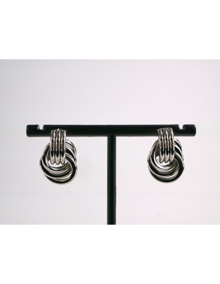 Kolczyki SREBRNY WĘZEŁEK SUPERŁ  LOLITA AKCESORIA srebrny sztyft 925