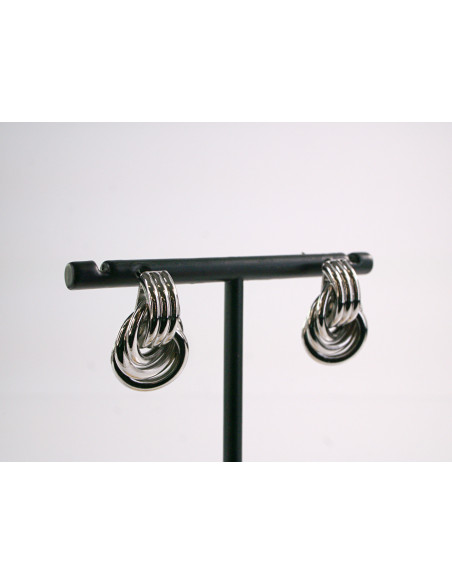 Kolczyki SREBRNY WĘZEŁEK SUPERŁ  LOLITA AKCESORIA srebrny sztyft 925