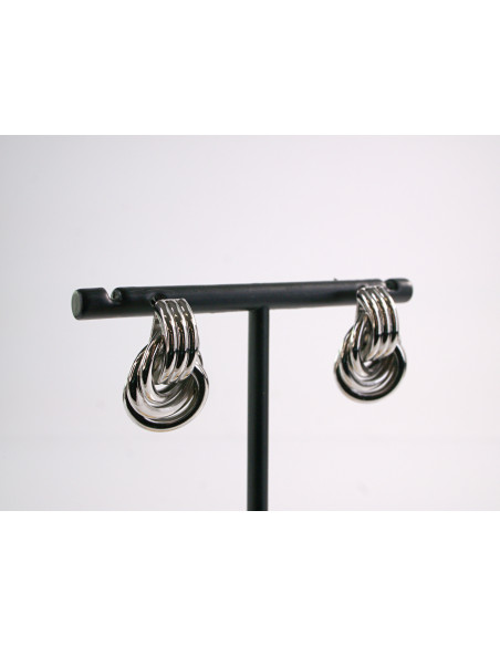 Kolczyki SREBRNY WĘZEŁEK SUPERŁ  LOLITA AKCESORIA srebrny sztyft 925