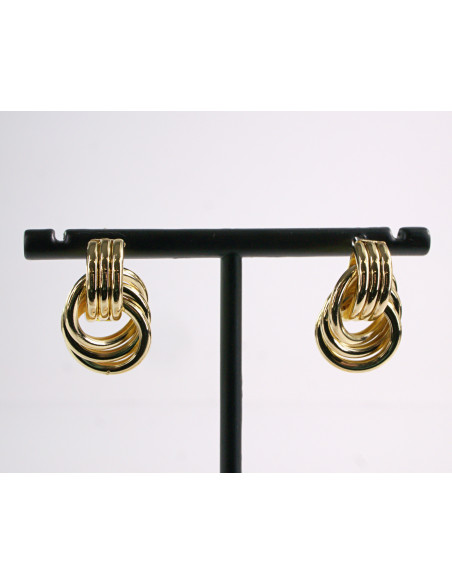 Kolczyki ZŁOTY WĘZEŁEK SUPERŁ  LOLITA AKCESORIA srebrny sztyft 925