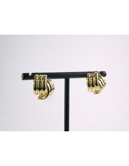 Kolczyki ZŁOTY WĘZEŁEK SUPERŁ   LOLITA AKCESORIA srebrny sztyft 925