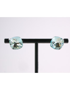 Kolczyki TURKUSOWE KRYSZTAŁKI LOLITA AKCESORIA srebrny...