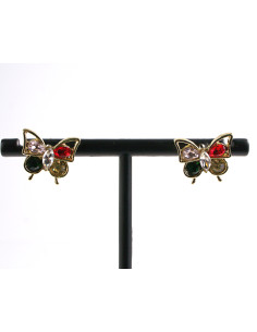 Kolczyki KOLOROWE MOTYLE MOTYLKI  LOLITA AKCESORIA...