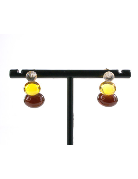 Kolczyki KOLOROWE BĄBELKI  LOLITA AKCESORIA srebrny sztyft 925