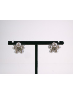 Kolczyki PERŁOWE KWIATKI   LOLITA AKCESORIA srebrny...