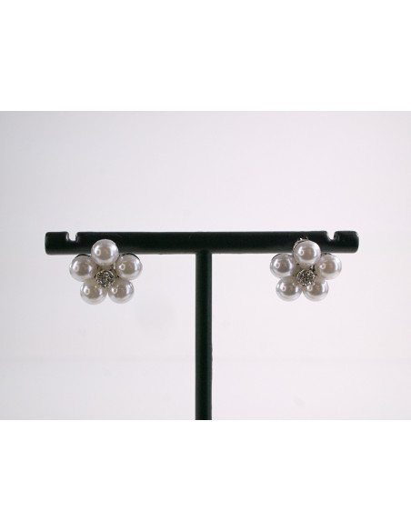 Kolczyki PERŁOWE KWIATKI   LOLITA AKCESORIA srebrny sztyft 925