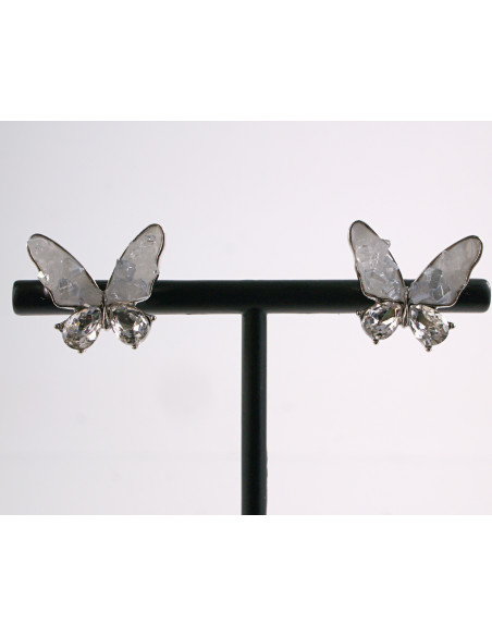 Kolczyki SREBRNE MOTYLE MOTYLKI  LOLITA AKCESORIA srebrny sztyft 925