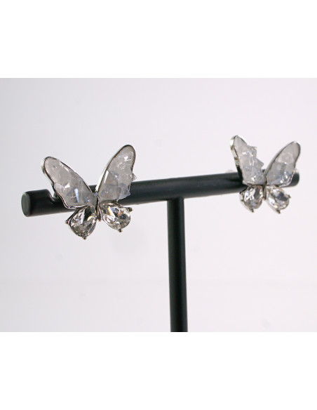 Kolczyki SREBRNE MOTYLE MOTYLKI  LOLITA AKCESORIA srebrny sztyft 925