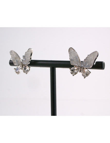 Kolczyki SREBRNE MOTYLE MOTYLKI  LOLITA AKCESORIA srebrny sztyft 925