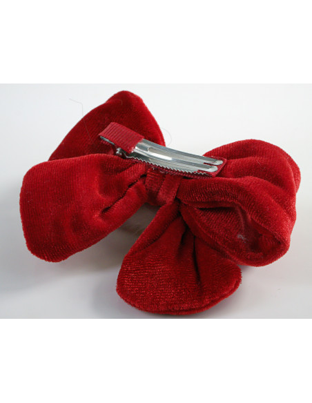 KOKARDKA KOKARDA CZERWONA AKSAMITNA  BOŻE NARODZENIE  Lolita Akcesoria