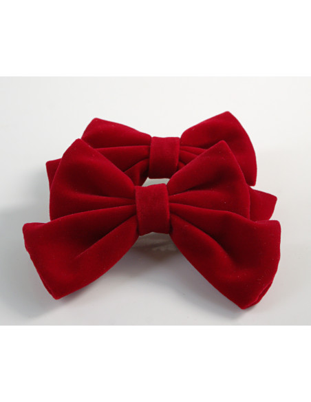 KOKARDKI KOKARDA CZERWONA AKSAMITNA BOŻE NARODZENIE Lolita Akcesoria 2 SZT