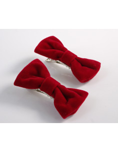 KOKARDKI KOKARDA CZERWONA AKSAMITNA BOŻE NARODZENIE...