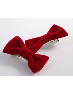 KOKARDKI KOKARDA CZERWONA AKSAMITNA BOŻE NARODZENIE... 2