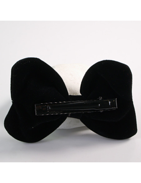 SPINKA BOŻE NARODZENIE AKSAMITNA KOKARDA a'la MUCHA  Lolita Akcesoria