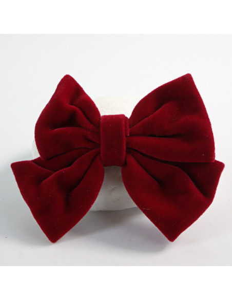 SPINKA BOŻE NARODZENIE AKSAMITNA duża KOKARDA  Lolita Akcesoria