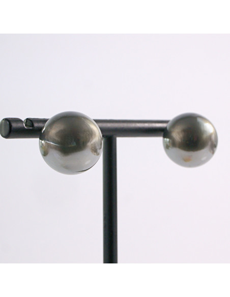 Kolczyki FANGO  Duże Perły MAXI Lolita Akcesoria srebrny sztyft 925 1,6 cm