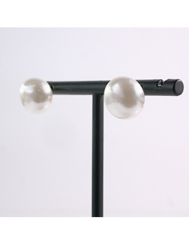 Kolczyki ECRU  Duże Perły MAXI Lolita Akcesoria...