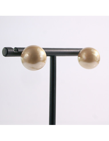 Kolczyki MIODOWY Duże Perły Lolita Akcesoria...