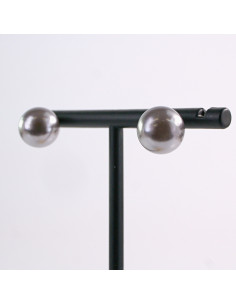 Kolczyki  SZARE  Perły  Lolita Akcesoria srebrny sztyft... 2