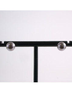 Kolczyki SZARE Perły  Lolita Akcesoria srebrny sztyft 925...