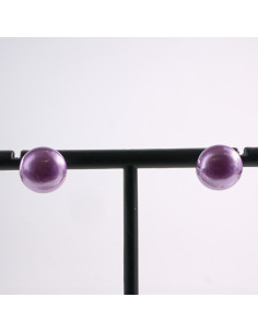 Kolczyki FIOLETOWE  Perły  Lolita Akcesoria srebrny... 2