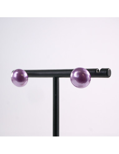 Kolczyki FIOLETOWE  Perły  Lolita Akcesoria...